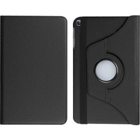 Resim Galaxy Tab A7 Lite T225 Uyumlu Zore Dönebilen Standlı Kılıf-siyah Tablet Kılıfı 