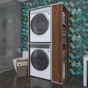 Resim Kenzlife çamaşır-kurutma makinesi dolabı demyan cvz 180*090*60 banyo kapaksız arkalıksız 