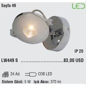 Resim Yatak Başı Led Aydınlatma Yönlendirilebilir Paslanmaz 5w 3000k Diğer 