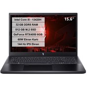 Resim Nitro V 15 NH.QNBEY.003 i5 13420H 15.6" 32GB DDR5 512GB M.2 SSD 60W RTX 4050-6GB FHD IPS FreeDOS Laptop Acer