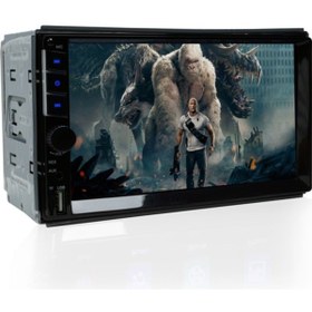 Resim MYWAYY Myway Universal Multimedya Windows Double Ekran Oto Teyp Geri Görüş Kamerası Hediyeli 