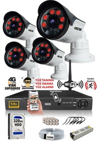 Resim IDS DS-2015HD-SET4-ARRAY 4 Kameralı 1080P Full HD 5 MP Sony Lensli Kamera Seti - 2015 