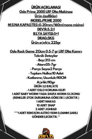 Resim Oslo Rock Game 213cm 0,5-7gr Oslo Prime 2000 8 Örgü Lrf Olta Seti Standart 