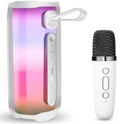 Resim Newface Pluse 5 Mikrofonlu Rgb Kablosuz Hoparlör - Beyaz Drstr 