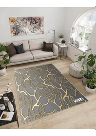 Resim Dijidekor Işıltı Koleksiyonu Model27 Süngerli Dijital Baskılı Saçaksız Mutfak Halısı Yolluk 