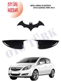 Resim Opel Corsa D Kasa Yarasa Batman Ayna Kapağı 2006 2014 Piano Black 