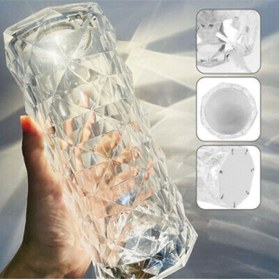 Resim Butfulake Projeksiyon Masa Lambası Kristal Elmas Led Dokunmatik Sensör Usb Şarj Masa Lambası 
