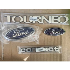 Resim Tourneo Connect Ön Arma Arka Logo Bagaj Yazısı 4 Lü Takım 2007-2013 Uyumlu Ön Arma Yaylı 