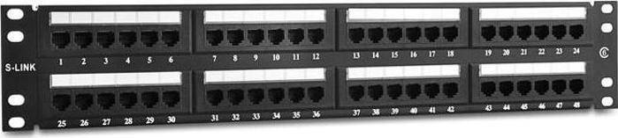 Resim SL-P648 48 Li UTP CAT6 Patch Panel S-Link