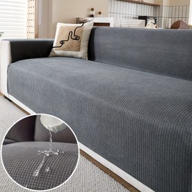 Resim 3 adet Yüksek Kaliteli Koltuk Örtüsü Seti, Bir Yastık ve İki Kol Dayama ile Entegre Tam Kaplama Koltuk Seti, Reklam Koltukları için Uygun, Evcil Hayvanların Favorisi, Köpek Dostu, Tüm Boyutlardaki Koltuklar İçin Uygundur, Makinede Yıkanabilir 