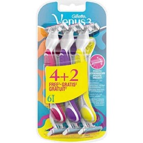 Resim Gillette Venus 3 Renkli Kullan At Tıraş Bıçağı 6'lı 