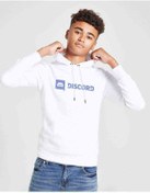 Resim Discord Yazı Baskılı Unisex Çocuk Kapüşonlu Beyaz Sweatshirt Beyaz 