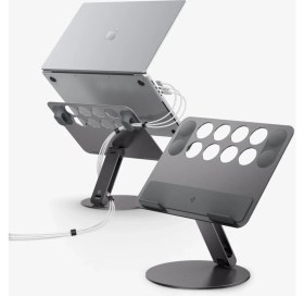 Resim Ayarlanabilir Laptop Masa Standı, Kablo Düzenleyici, Space Gray 