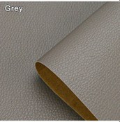 Resim Kendinden Deri İçin Onarım Yama Bant Ev Dıy Fix Kanepe Moto Araba Koltuğu Grey 150x138cm 