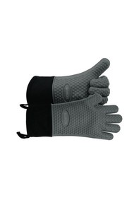 Resim Silikon Fırın Eldiveni - 1 Çift - Gri 