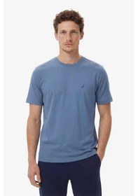 Resim Nautica Erkek Mavi Regular Fit T-shirt-14605 
