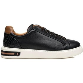 Resim Greyder 14811 Erkek Siyah Hakiki Deri Sneaker Ayakkabı-414 Siyah 