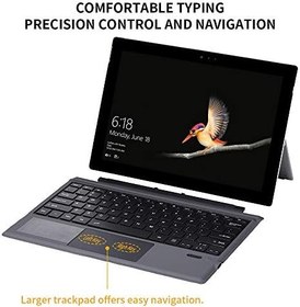 Resim Genel BT Kablosuz Klavye 12.2 Inç İnce İnce Klavye için Yazılım Yüzey Pro3 / 4/5/6 (2017) 