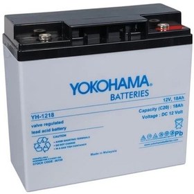 Resim Yokohama YH-121.8 12 Volt - 18 Amper Akü (181X76X167 Mm) 