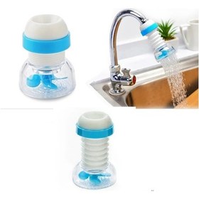 Resim 360 Derece Dönen Musluk Başlığı - Pervaneli Boncuklu Sıçratmaz Musluk Aparatı Siyah 