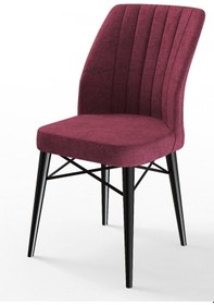 Resim Canisa Concept Flex Serisi, Gürgen Ayaklı 1.sınıf Sandalye , 6 Adet , Bordo Sandalye , Ayaklar Siyah Sandalyeler Bordo Ayaklar Siya 
