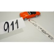Resim Porsche 911 Carrera 4S Bagaj 3M 3D ABS Yazı Logo Amblem Seti ORJİNAL ÜRÜN AYNI GÜN ÜCRETSİZ KARGO