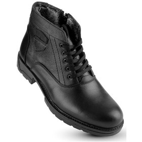 Resim Budaks İçi Kürklü Hakiki Deri Kışlık Erkek Bot 225 Siyah 