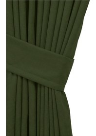 Resim Cheap's Home Petek Dokulu Kadife Dokuma Sık 1 X 3 Pileli Fon Perde Çimen Yeşili 