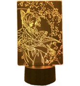 Resim 3d İllüzyon Shinobu Kocho Anime Gece Lambası 7 Renk Dokunmatik/uzaktan Kumandalı 16 Renk Değiştiren Oda Dekorasyon Lambası Doğum Günü Noel Hediyeleri Çok Renkli 