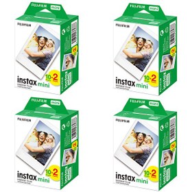 Resim Fujifilm Instax Mini 20'li Film 4'lü Set 80 Poz 