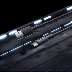 Resim Juo JCBS122-B 12w Usb-a To Type-c Silikon Hızlı Şarj Ve Data Kablosu Siyah 2 Metre 