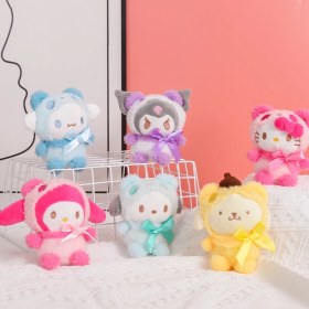 Resim OIMG Küçük Peluş Kolye Okul Çantası Çekicilik Anahtarlık Butik Kapma Makinesi Klip Bebek Makine Bebekleri (Yurt Dışından) 