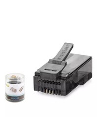 Resim Nodar Nd2402 Cat6 Konnektör Ezrj45 100lü Plastik Kutu Siyah 