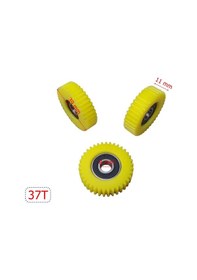Resim Elektrikli Bisiklet Pedal Destekli Plastik Dişli Rulmanlı 3 Lü Set 37 Diş 