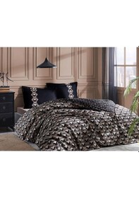 Resim Ranforce Çift Kişilik Nevresim Takımı-ouro Siyah Siyah 