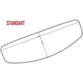 Resim Raleri Pinlock Üniversal Kask Buğu Önleyici Standart Boy Buğu Camı 