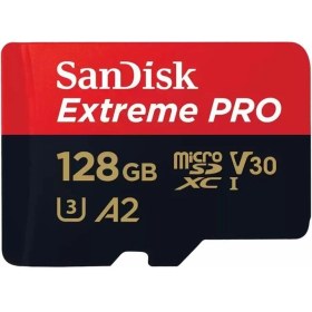 Resim Sandisk Extreme Pro 128GB Micro Sd Hafıza Kartı 170Mb/90Mb SDSQXCD-128G 