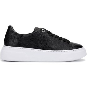Resim Tamer Tanca Kadın Hakiki Deri Siyah Floter Sneakers & Spor Ayakkabı 04 Z-2501 Bn Ayk Y25 Sıyah Fltr Siyah 
