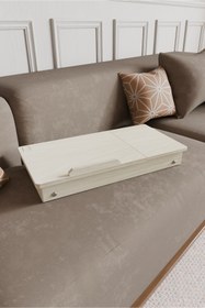 Resim RU-BİSHOP Laptop Sehpası - Çalışma Masası - Keyif Masası - Çizim Masası - Yemek Sehpası ( Natural Renk ) 