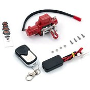 Resim Yaleker Traxxas Trx-4, Axial Scx10 90046, Rc4wd D90 Km2 İçin Kırmızı Tamiya Fişli Rc Vinç Ve Kumanda Seti 
