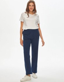 Resim Faik Sönmez Nakış Detaylı Kadın Kadın Eşofman Altı 69256 İndigo 