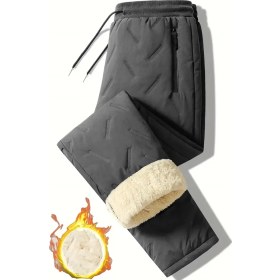 Resim Ghassy Co. Unisex Çift Katman Ultra Termal Su ve Rüzgar Geçirmez Kayak Motorcu Içi Kürklü Pantolon 