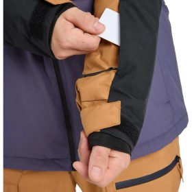 Resim Quiksilver Sycamore Block 20K Jk Erkek Kahverengi Snowboard Ceketi 