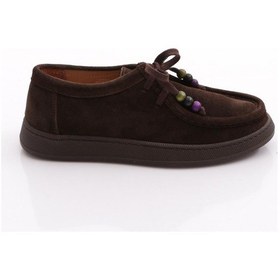 Resim Dgn 26023 Kadin Oxford Ayakkabi Kahve Süet 