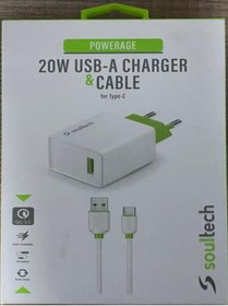 Resim Soultech SC180B-C 20W QC 3.0 Hız.Sey.Şar.&3A T-CDK 