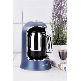 Resim Korkmaz Kahvekolik Lacivert Azura Otomatik Kahve Makinesi 