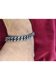 Resim Modagümüşevi 925 Ayar Gümüş Özel Kilitli Gurmet Bileklik 
