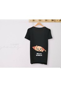 Resim Bk Gift Espri Tasarımlı Siyah Hamile Tişörtü, Hamileye Hediye, Yeni Anne Hediyesi, Arkadaşa Hediye-8 001 