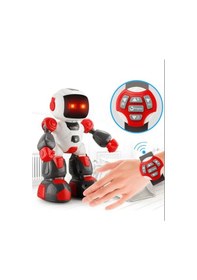 Resim Uzaktan Kumandalı Işıklı Sesli Ses Kaydı Yapan Yürüyen Robot 