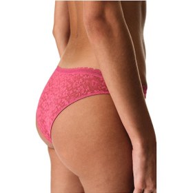 Resim Penti Fuşya Easy Lace Dantel V Model Brazilian Külot Carmıne 